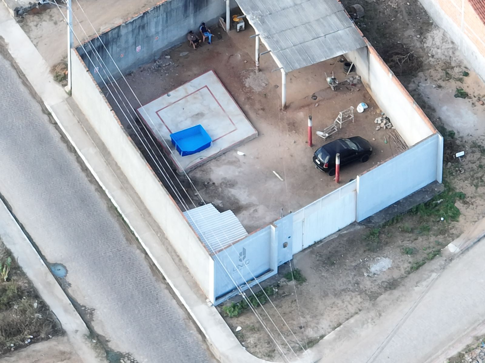 Foto aérea de fugitivo tirada de Drone