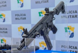 Imagem de uma carabina 9mmn x 19mm